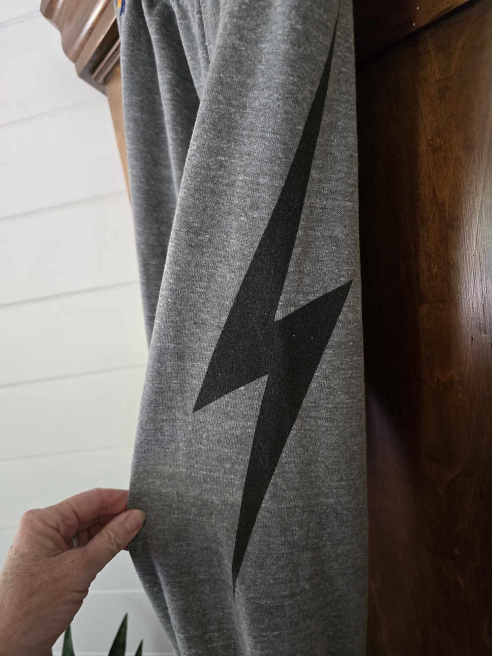 Aviator Nation Gray Lightning Bolt Joggers Medium - Picture 5 of 7